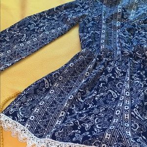 Blue & white Jumpsuit